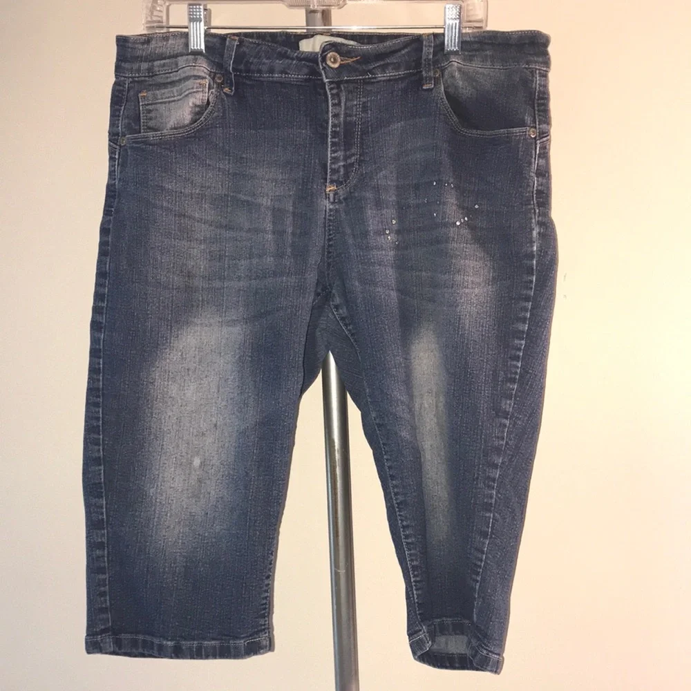 COTTON FARM Jeans Capris SIZE 14 - Picture 1 of 6